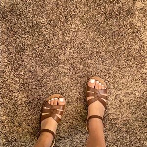 Brown sandals